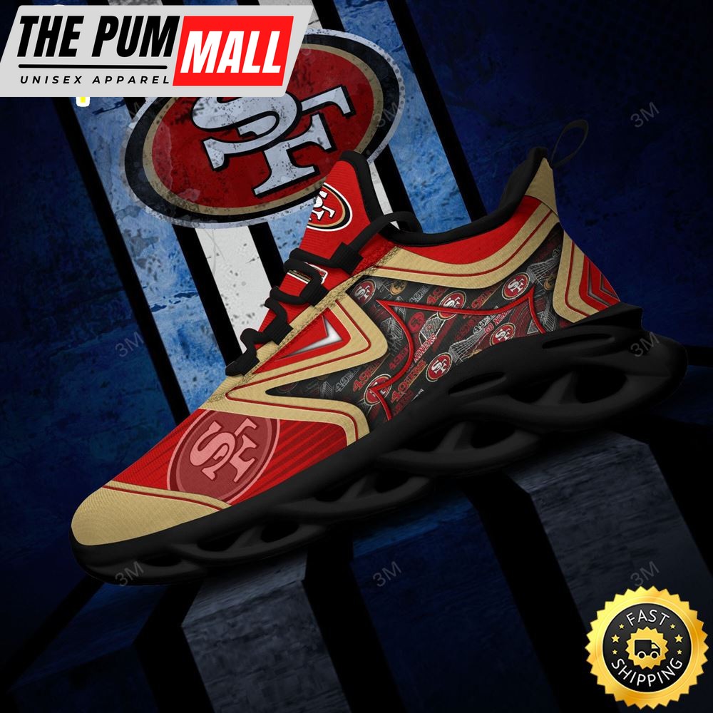 San Francisco 49ers NFL Clunky Shoes Running Adults Sports Sneakers Gift For Football