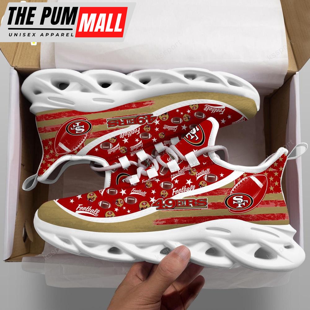 San Francisco 49ers NFL Clunky Sport Max Soul Shoes New Design For Fans