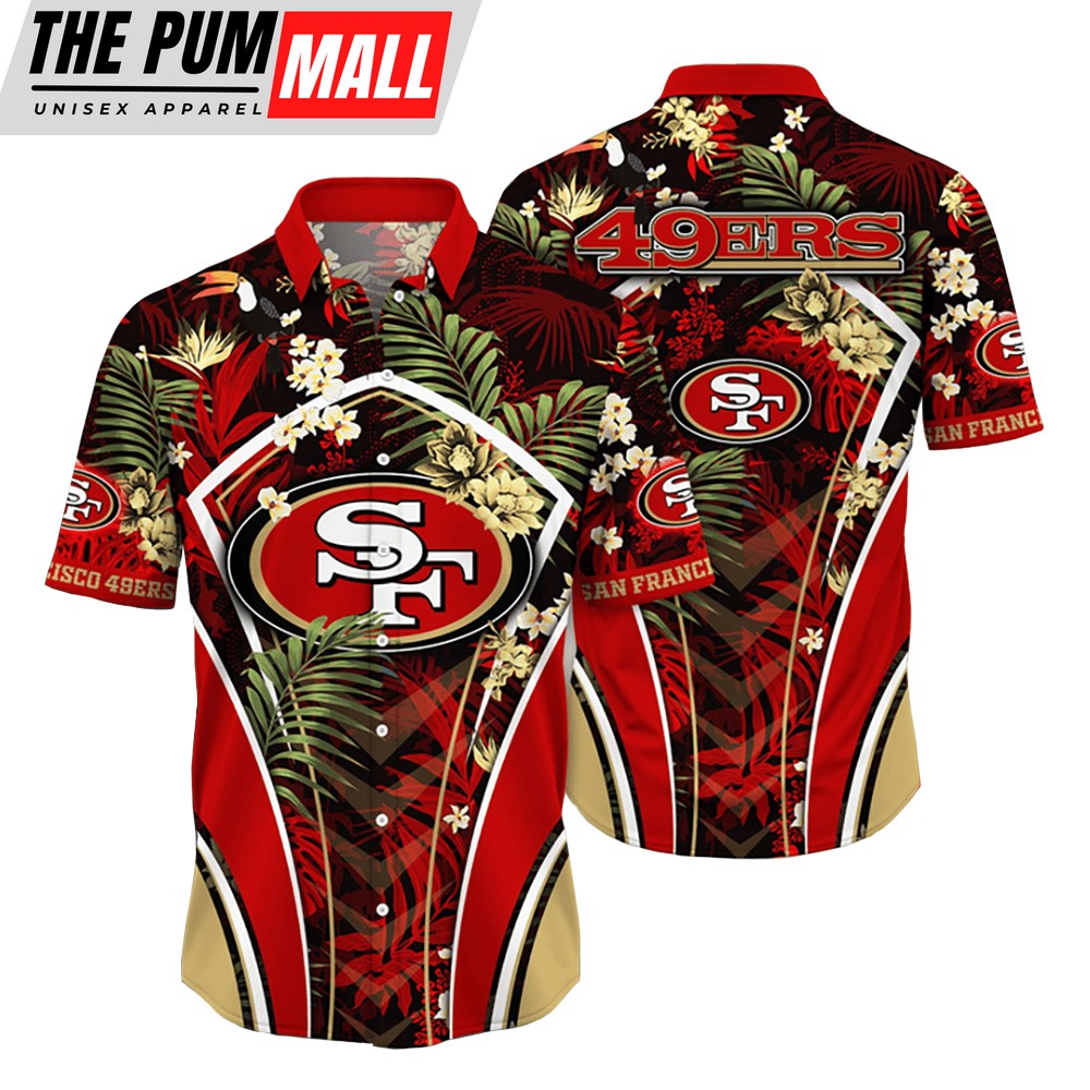 San Francisco 49ers NFL Flower Tropical Hawaiian Shirt