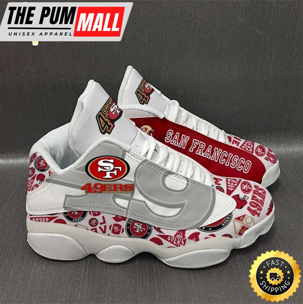 San Francisco 49Ers Nfl Ver 2 Air Jd 13 Sneaker