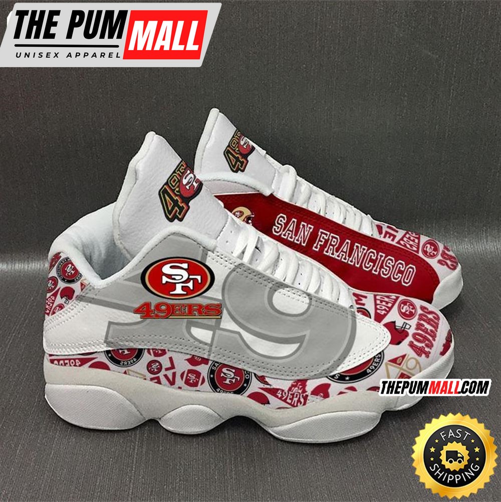 San Francisco 49Ers Nfl Ver 2 Air Jd 13 Sneaker