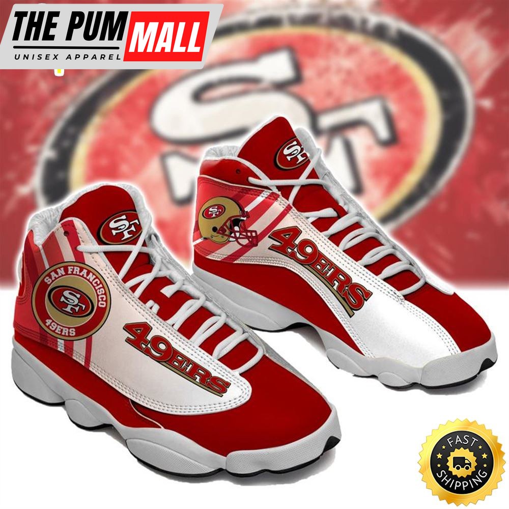 San Francisco 49Ers Nfl Ver 3 Air Jd 13 Sneaker