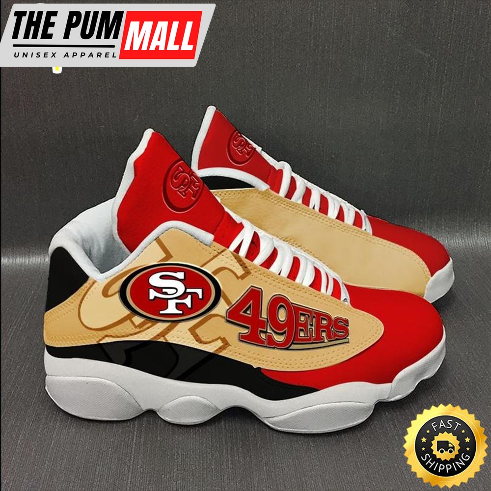 San Francisco 49Ers Nfl Ver 4 Air Jd 13 Sneaker