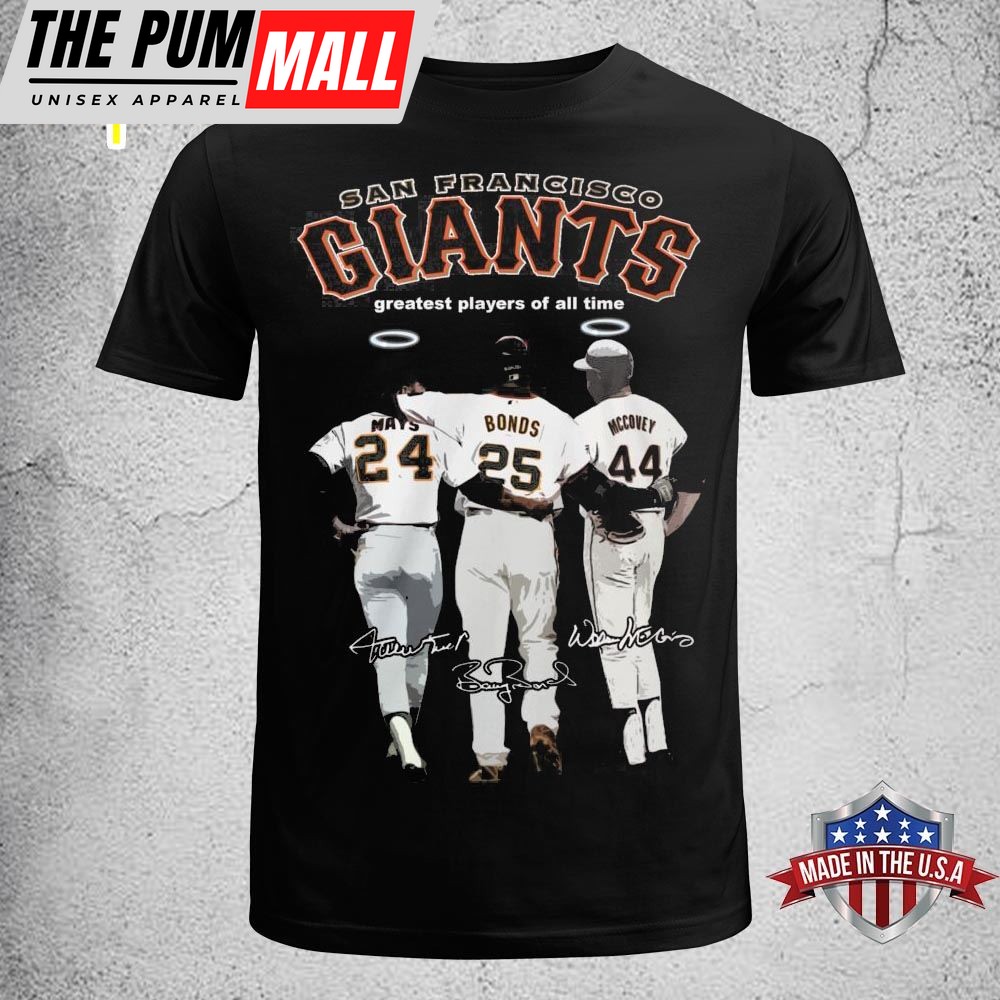 San Francisco Giants Barry Bonds And Willie Mays Legends Thank You For The Memories Shirt