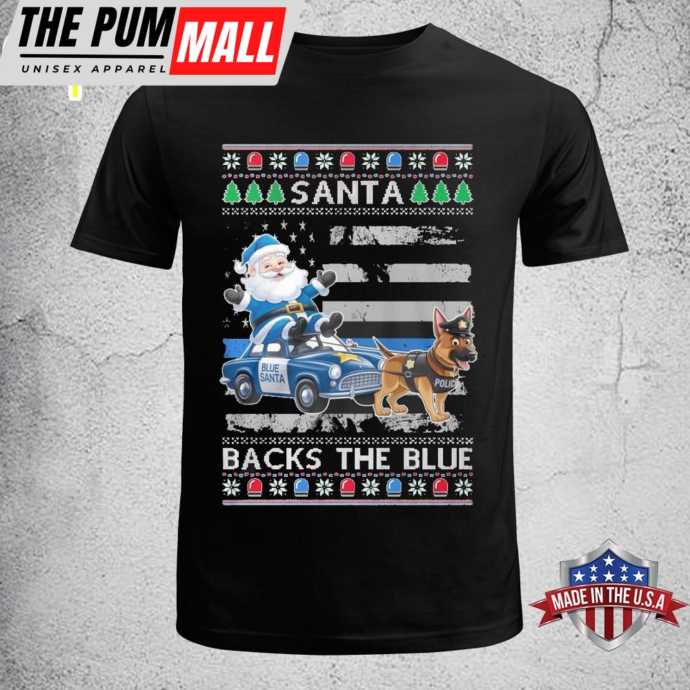 Santa Back The Blue Unisex T-Shirt