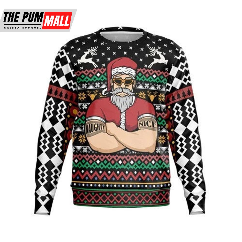 Santa Bouncer Ugly Christmas Sweater