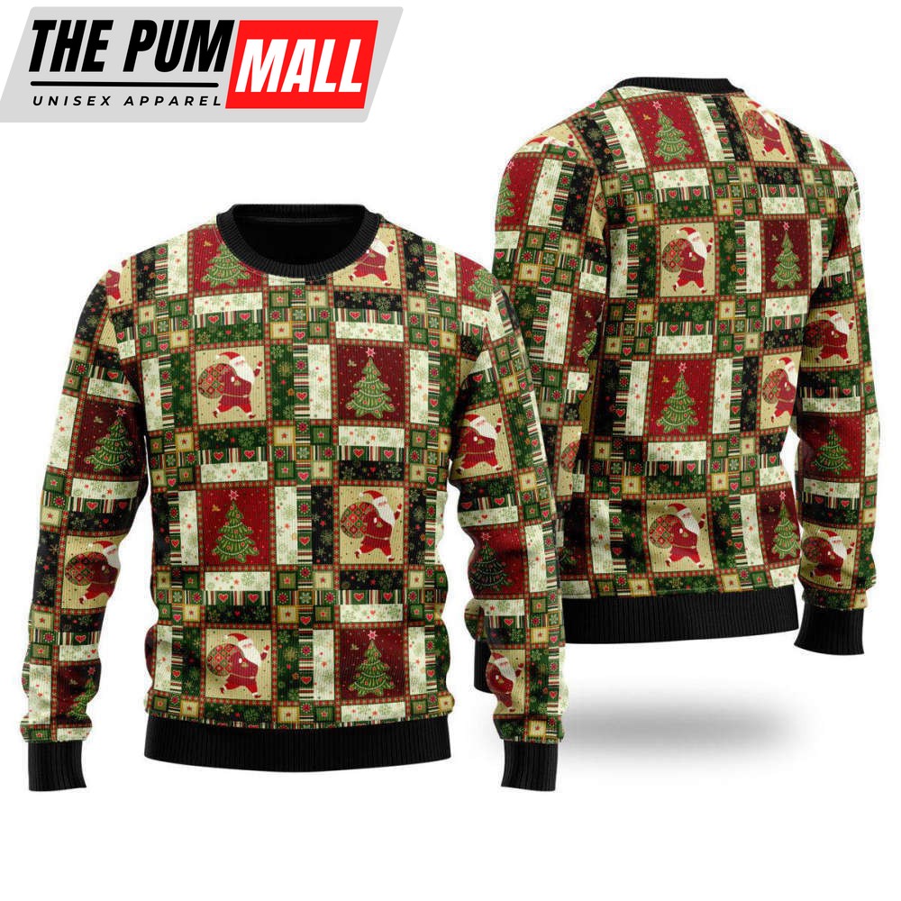 Santa Christmas Pattern Ugly Christmas Sweater, Best Gift For Christmas 2023