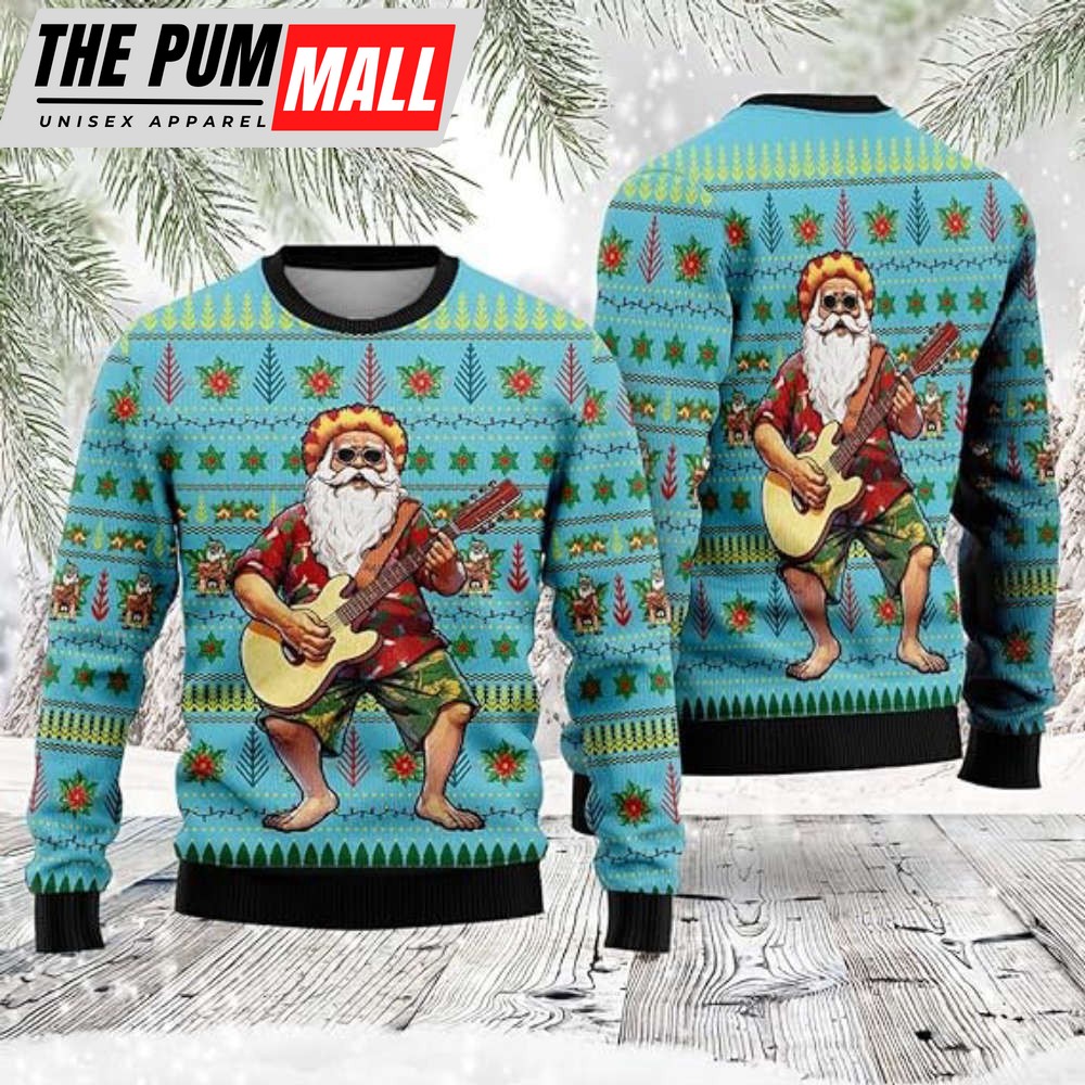 Santa Claus Christmas Sweaters, Funny Ugly Christmas Sweater Crewneck For Family