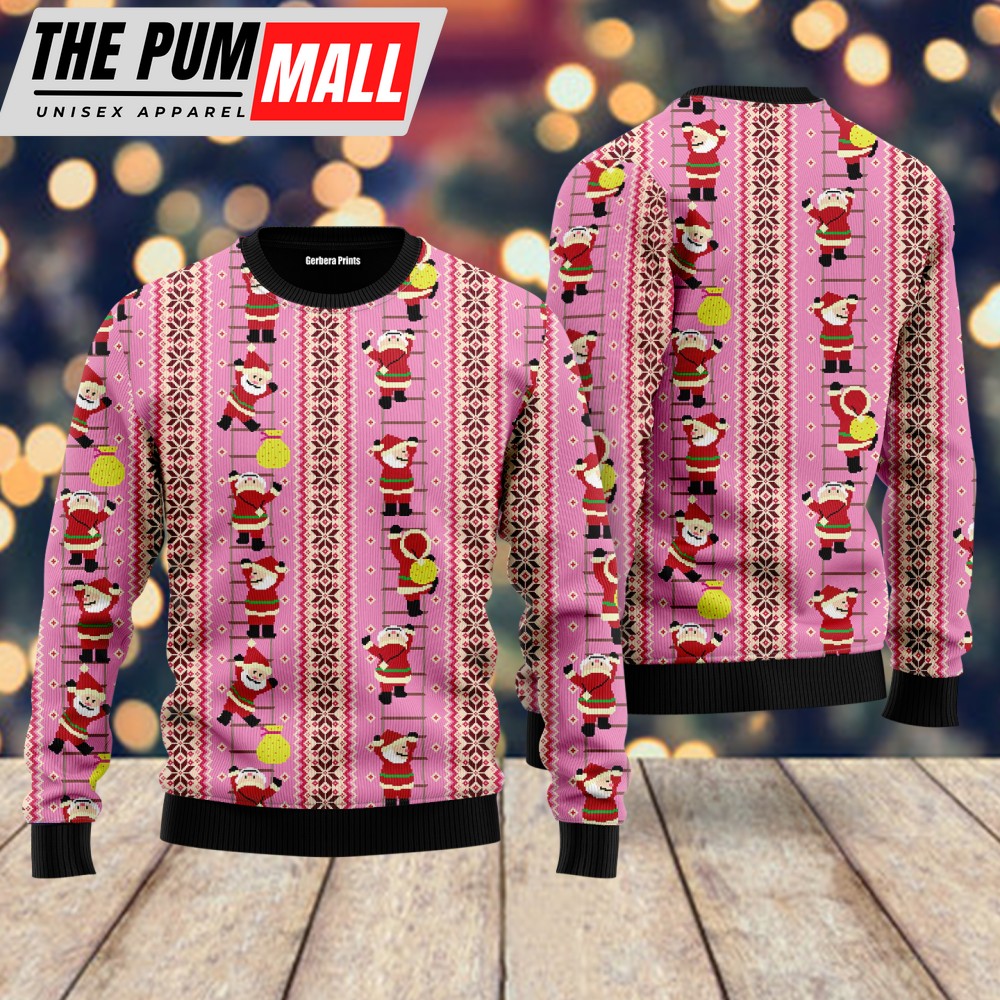 santa-claus-climbing-pattern-ugly-christmas-sweater-gift-for-christmas-lkrbcmoi Santa Claus Climbing Pattern Ugly Christmas Sweater – Gift For Christmas