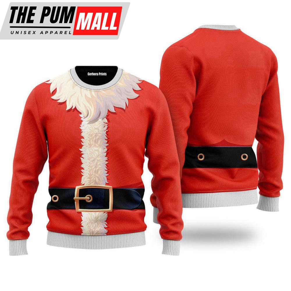 Santa Claus Costume Cosplay Pattern Ugly Christmas Sweater – Gift For Christmas