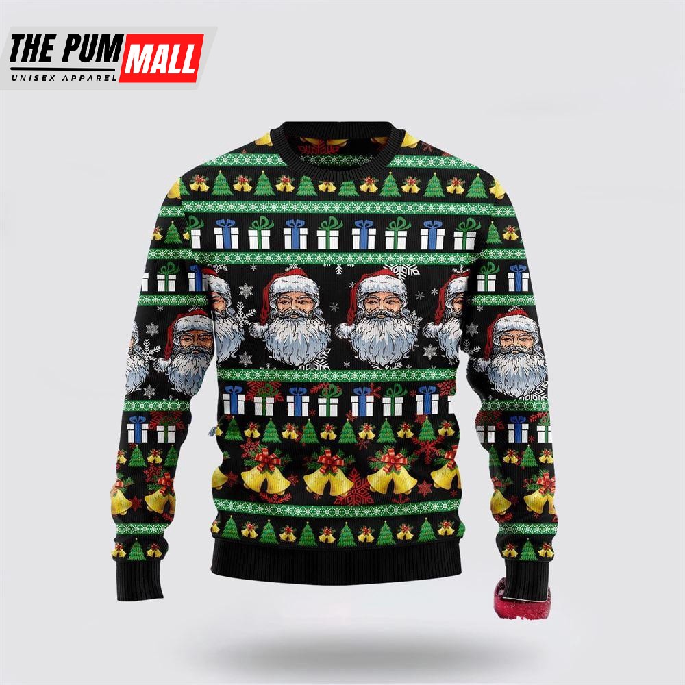 Santa Claus Jingle Bell Ugly Christmas Sweater