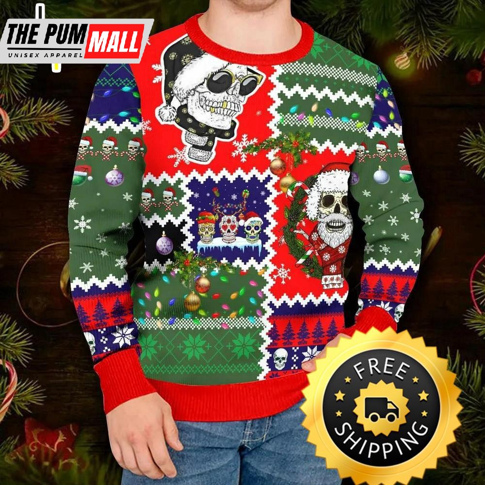 santa-claus-skulls-cool-christmas-pattern-skull-ugly-christmas-sweater-skull-ug-engqv7tv Santa Claus Skulls Cool Christmas Pattern Skull Ugly Christmas Sweater, Skull Ugly Sweater