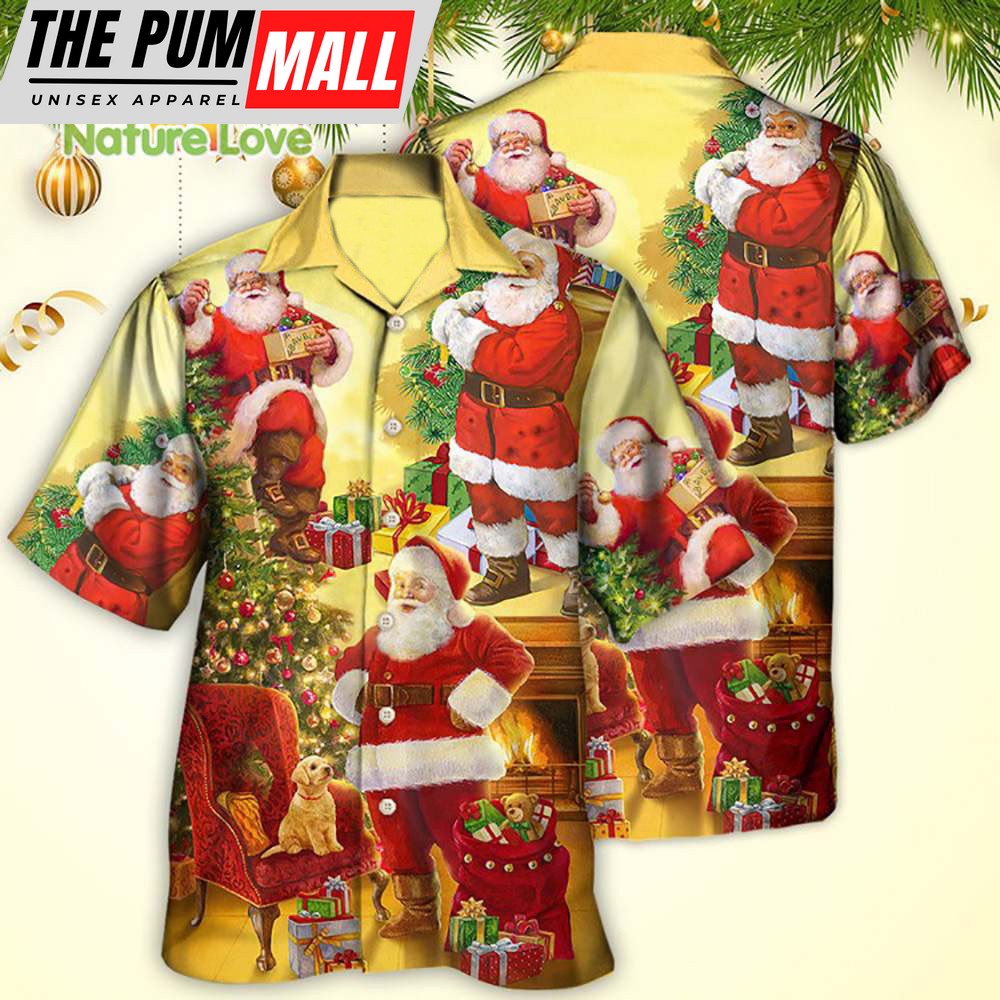 Santa Claus Story Merry Xmas Gifts for Christmas Hawaiian Shirt