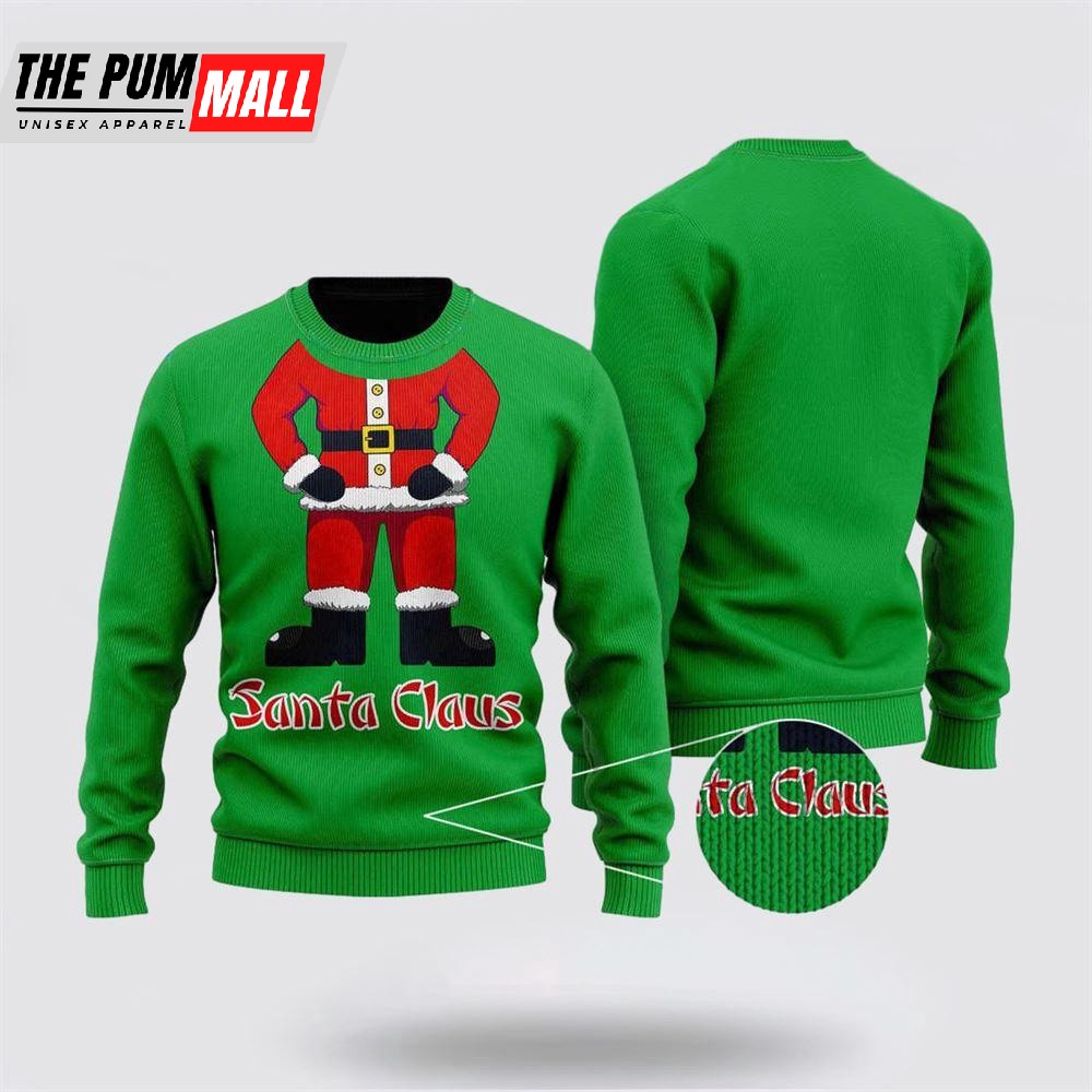 Santa Claus Ugly Christmas AOP Sweater