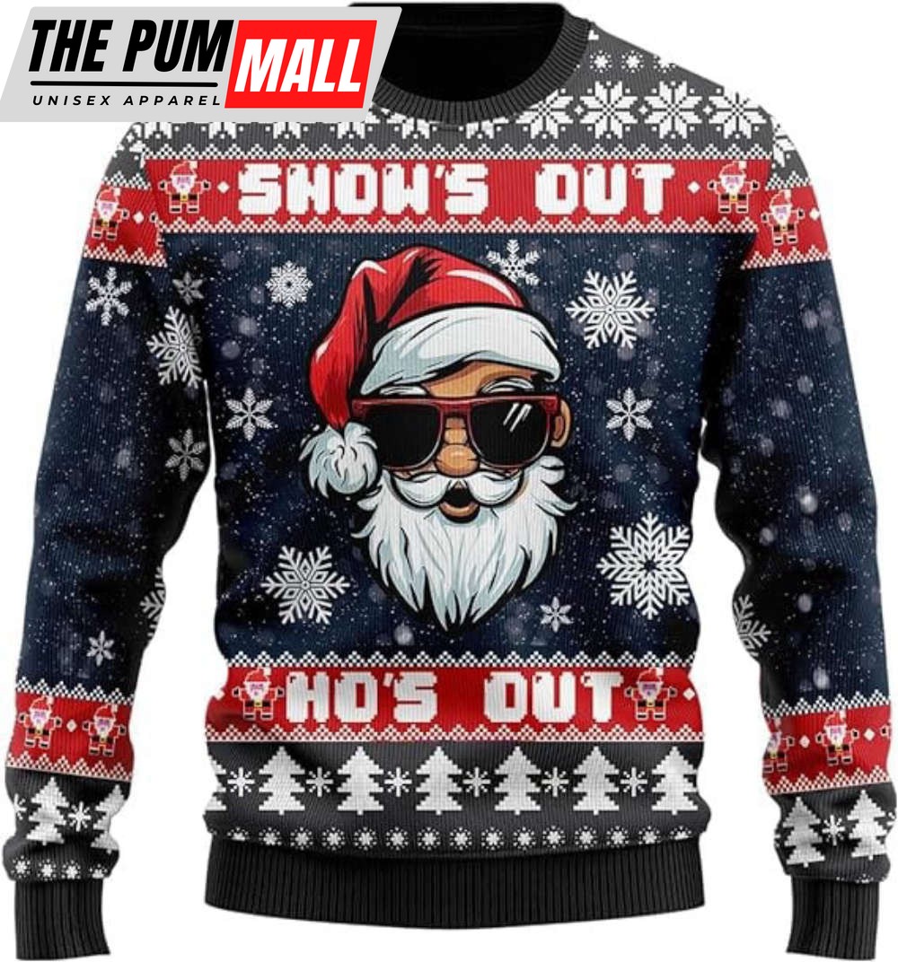 Santa Claus Ugly Christmas Sweater, Santa Mens Crewneck Sweater For Christmas