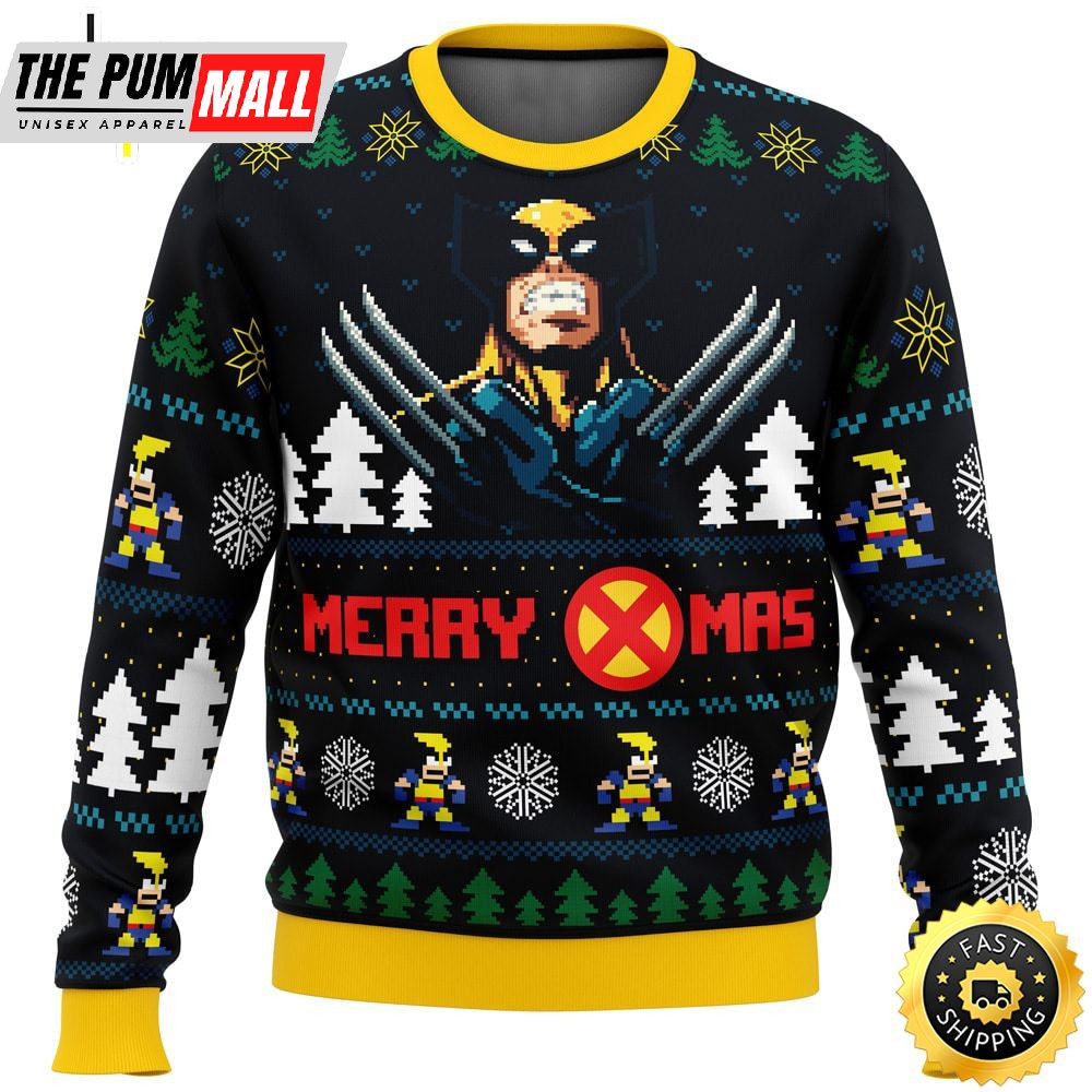 Santa Claws Wolverine Marvel Ugly Christmas Sweater