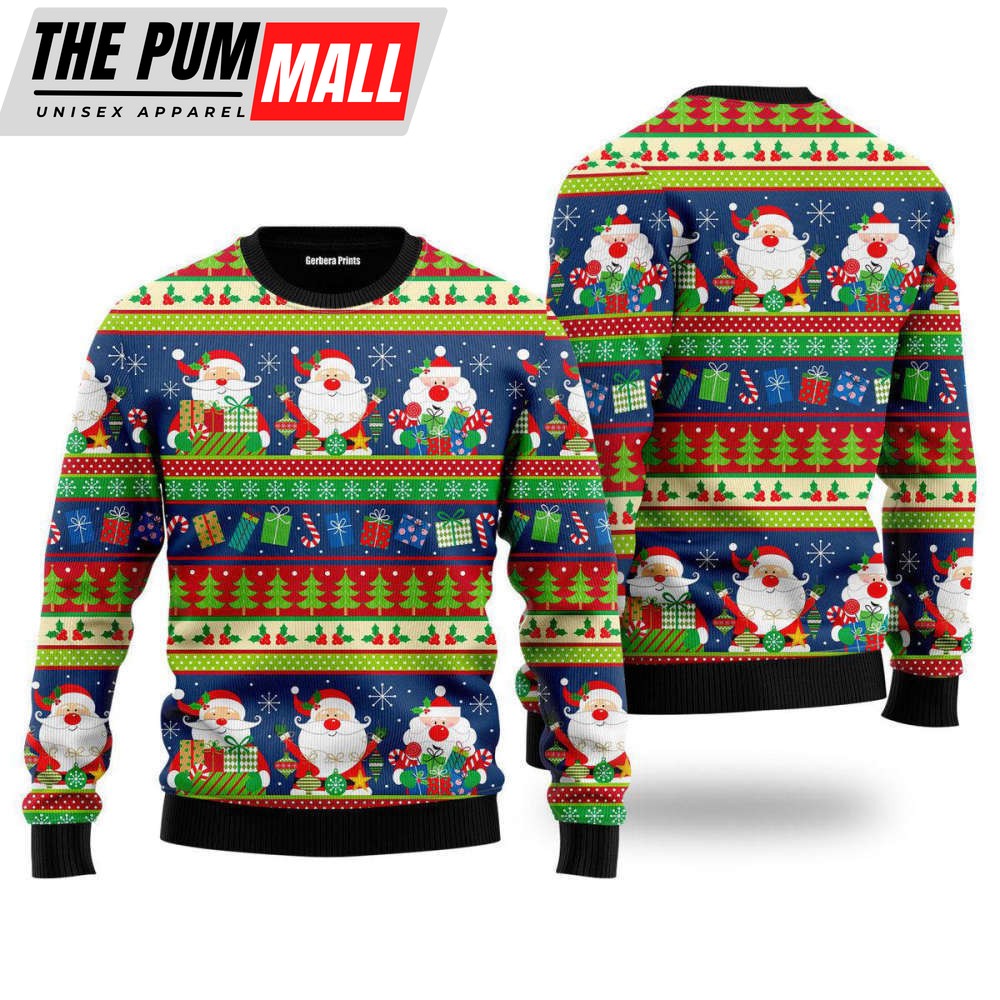Santa Giving Me A Gift Ugly Christmas Sweater, For Men And Women