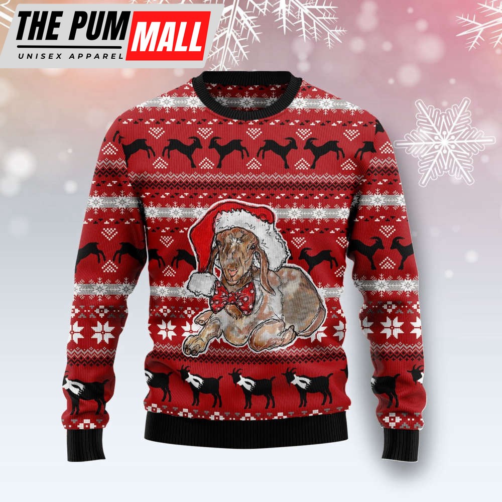 Santa Goat Ugly Christmas Sweater, Best Gift For Christmas 2023