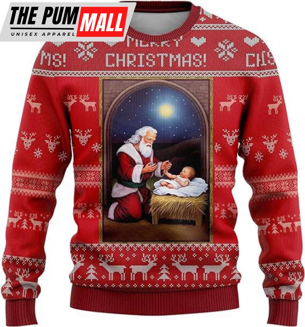 santa-jesus-ugly-christmas-sweaters-merry-christmas-mens-sweater-for-christma-xqnj8t3o Santa & Jesus Ugly Christmas Sweaters, Merry Christmas Mens Sweater For Christmas