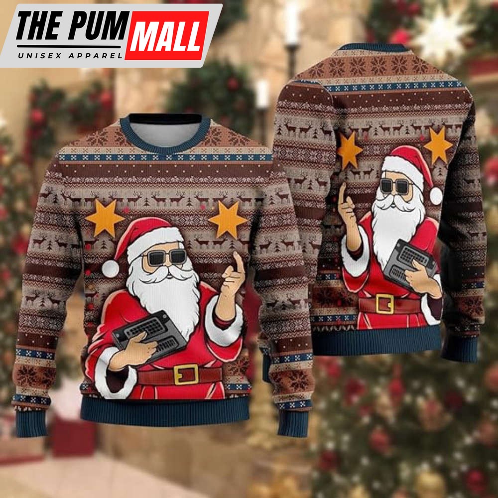 santa-jesus-ugly-christmas-sweaters-merry-christmas-mens-sweater-gift-for-fam-wfh22b6k Santa & Jesus Ugly Christmas Sweaters, Merry Christmas Mens Sweater Gift For Family