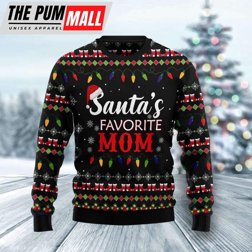 Santa’s Favorite Mom HZ102310 Ugly Christmas Sweater – Noel Malalan