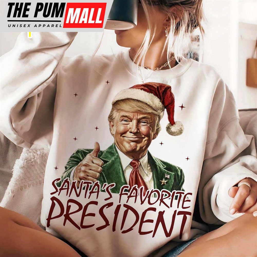 Santa’s Favorite President Humorous Trump Christmas Shirt