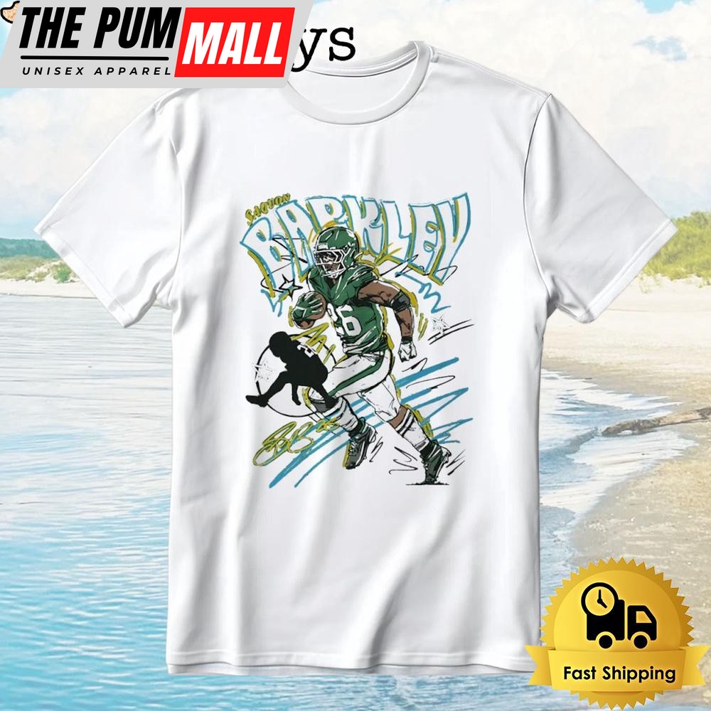 Saquon Barkley Philadelphia Eagles Scribble Signature T-Shirt