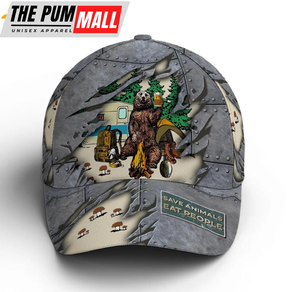 Save Animals Eat People Camping Classic Baseball Cap