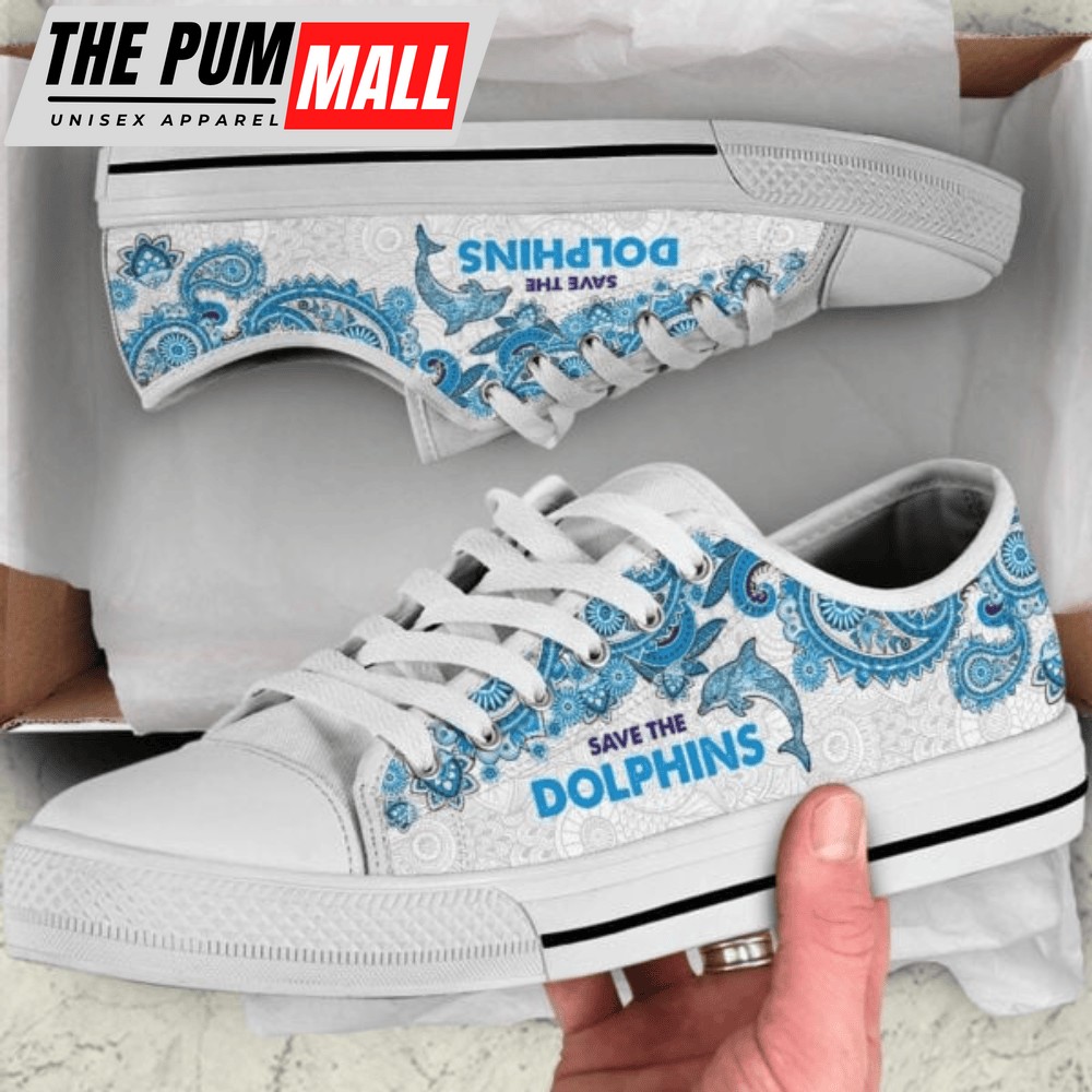 Save The Dolphins Low Top Shoes Sneaker TQ010361Sb