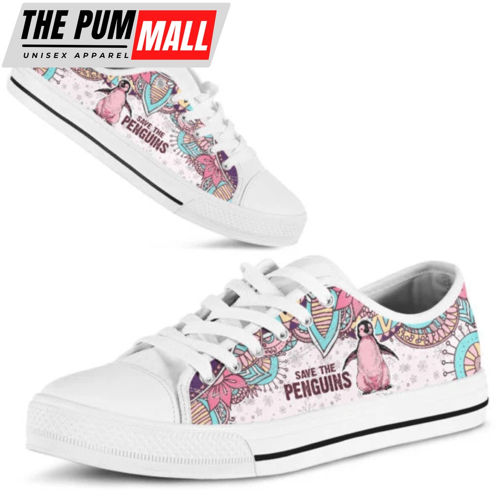 Save The Penguins Low Top Shoes Sneaker TQ010359Sb – Stylish Footwear