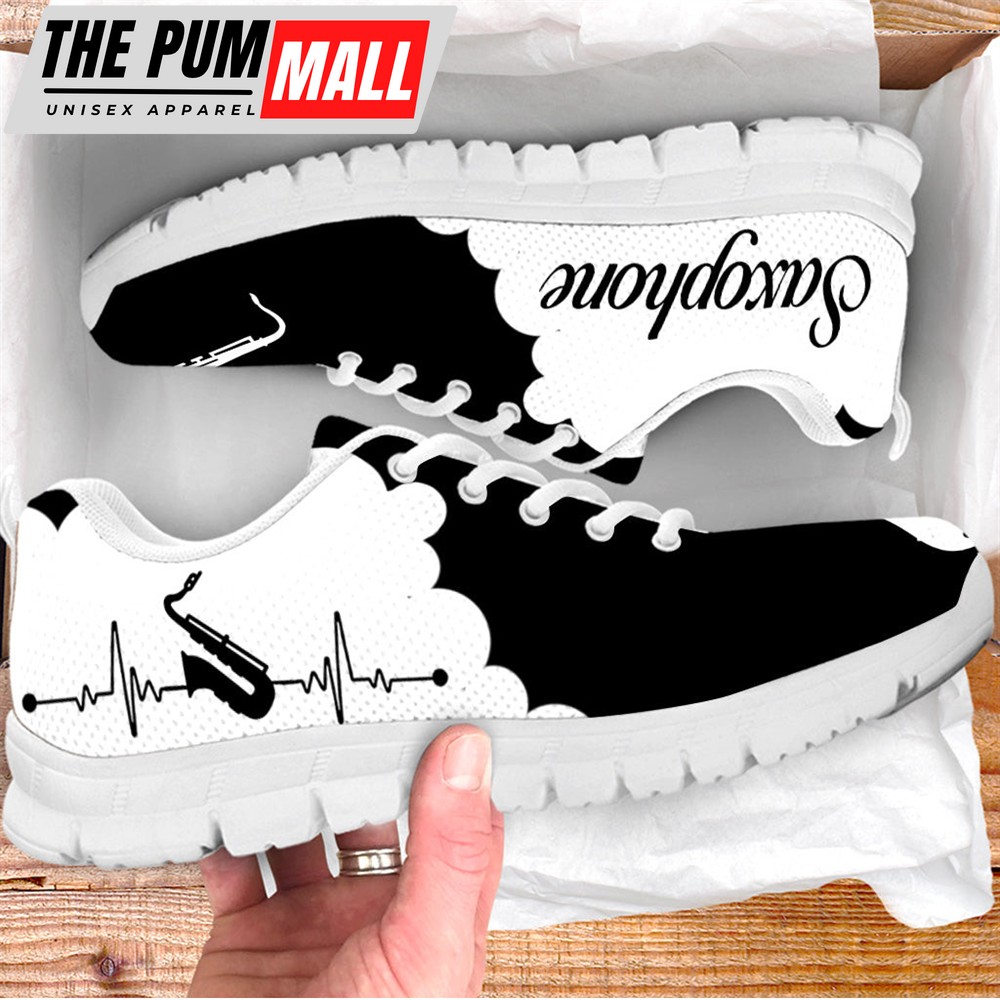 Saxophone Cloudy Shoes Music Sneaker Walking Shoes – Best Gift For Music Lovers – Shoes Gift For Adults