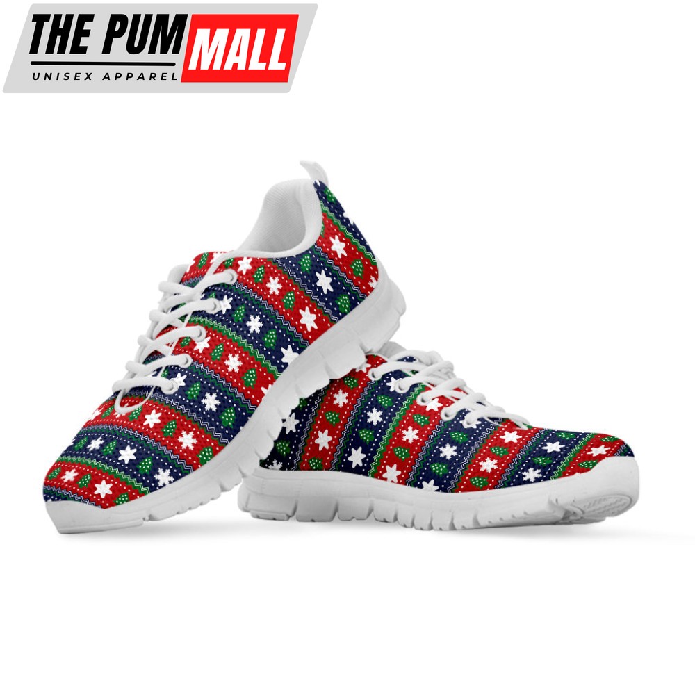 scandinavian-christmas-pattern-print-white-running-shoes-gift-for-men-and-women-gb568b4v Scandinavian Christmas Pattern Print White Running Shoes, Gift For Men And Women