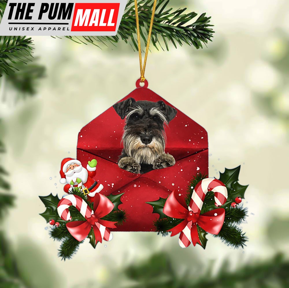 Schnauzer Christmas Letter Ornament – Car Ornament – Gifts For Pet Owners Limited Edition