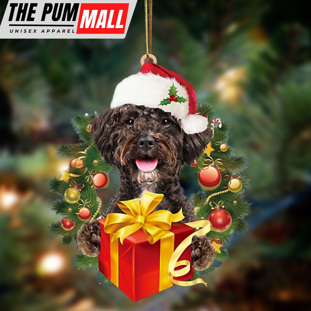 Schnoodle Give Gifts Hanging Ornament – Flat Acrylic Dog Ornament – Dog Lovers Gifts For Him Or Her Limited Edition