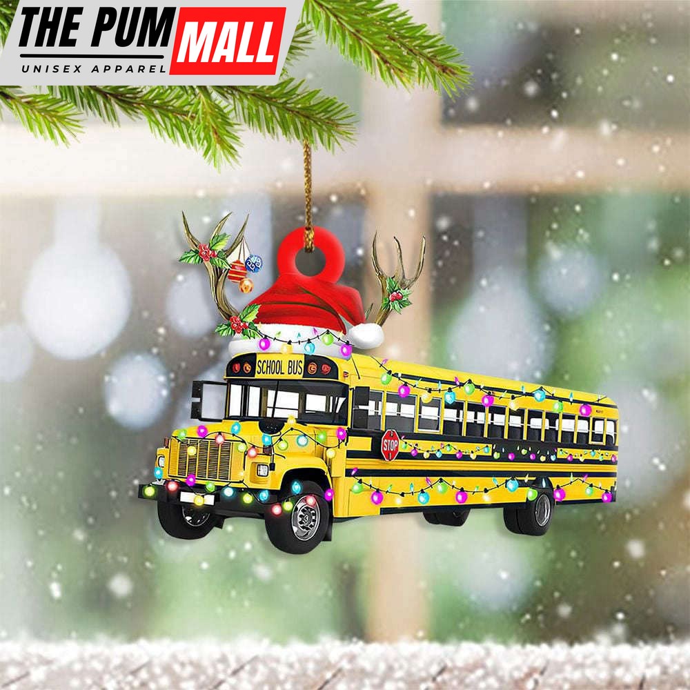 School Bus Christmas Ornament Hangers Xmas Ornaments Cute Christmas Decor Limited Edition