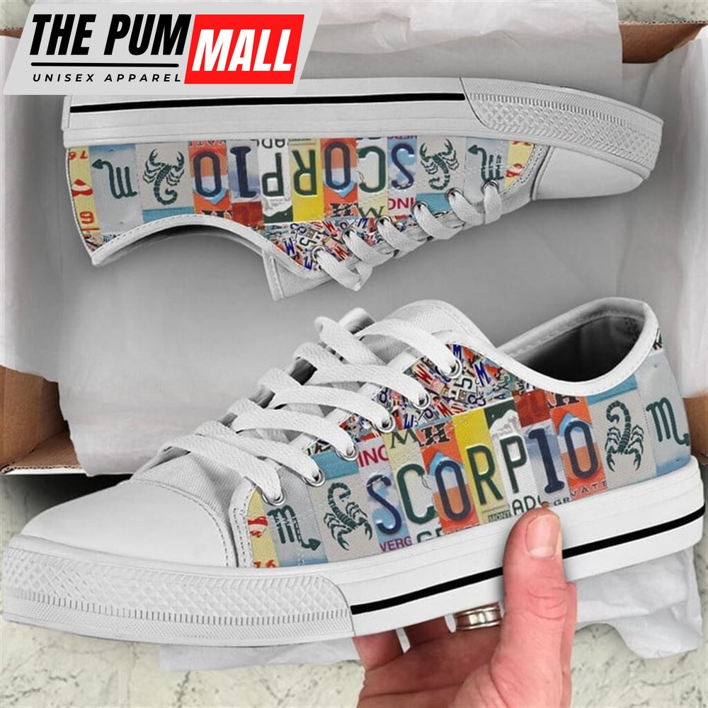 scorpio-license-plates-canvas-low-top-shoes-low-top-shoes-mens-women-0npikvlo Scorpio License Plates Canvas Low Top Shoes – Low Top Shoes Mens, Women