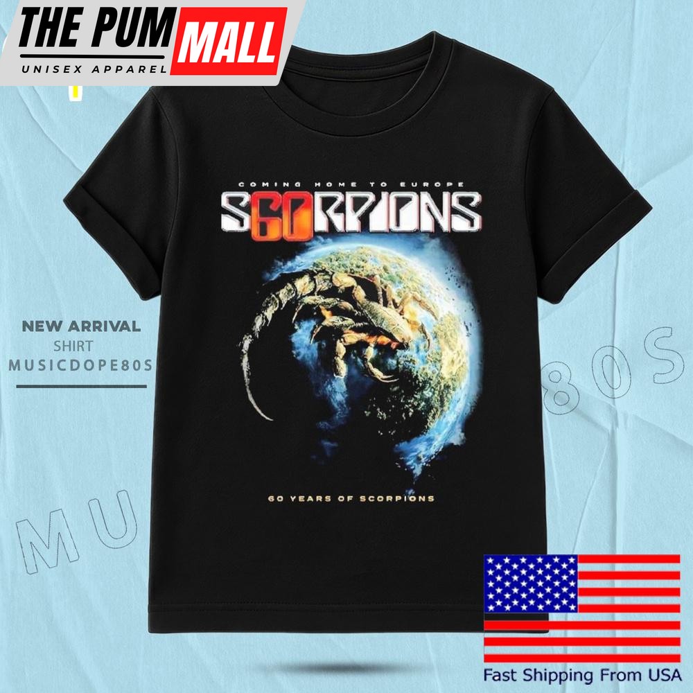 Scorpions 60 Years Of Scorpions European Tour 2025 T Shirt