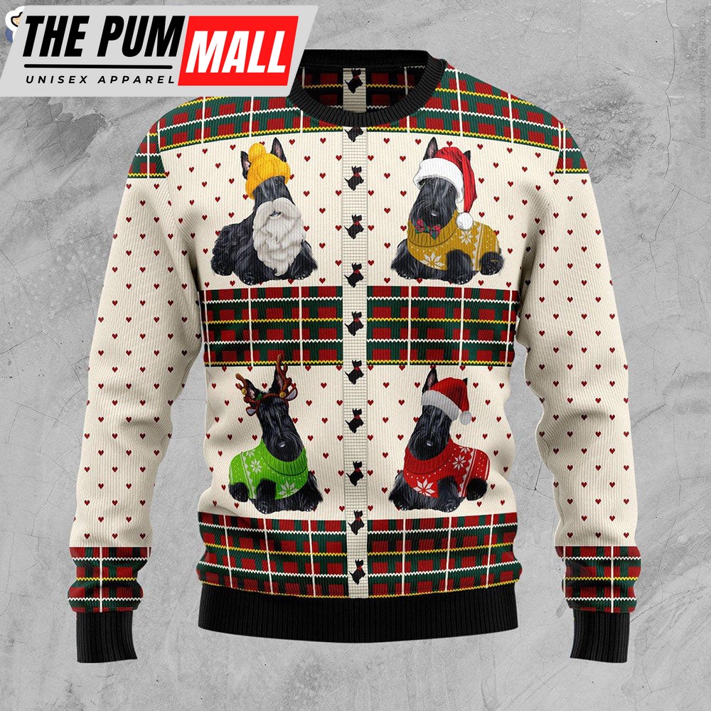 Scottish Terriers Xmas Dog Lover Ugly Christmas Sweater – Christmas Outfits Gift