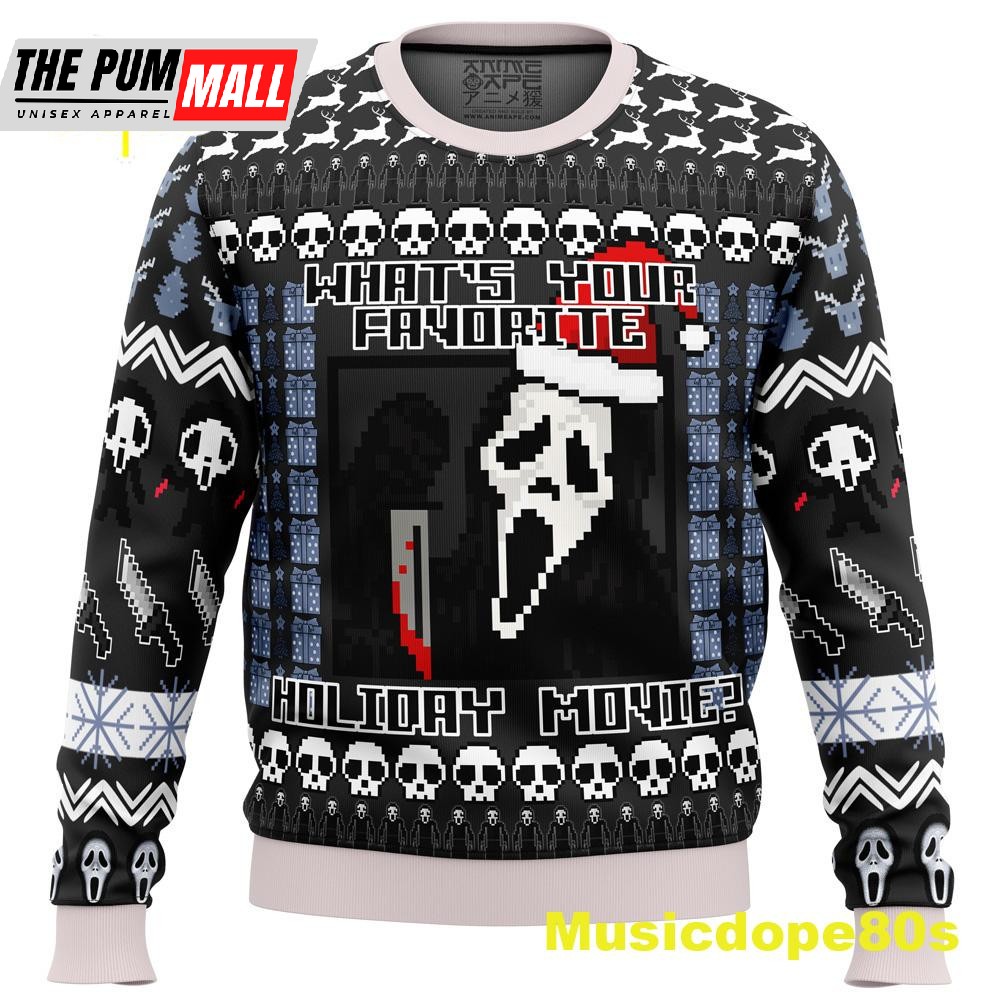 Scream Holiday Ugly Christmas Sweater