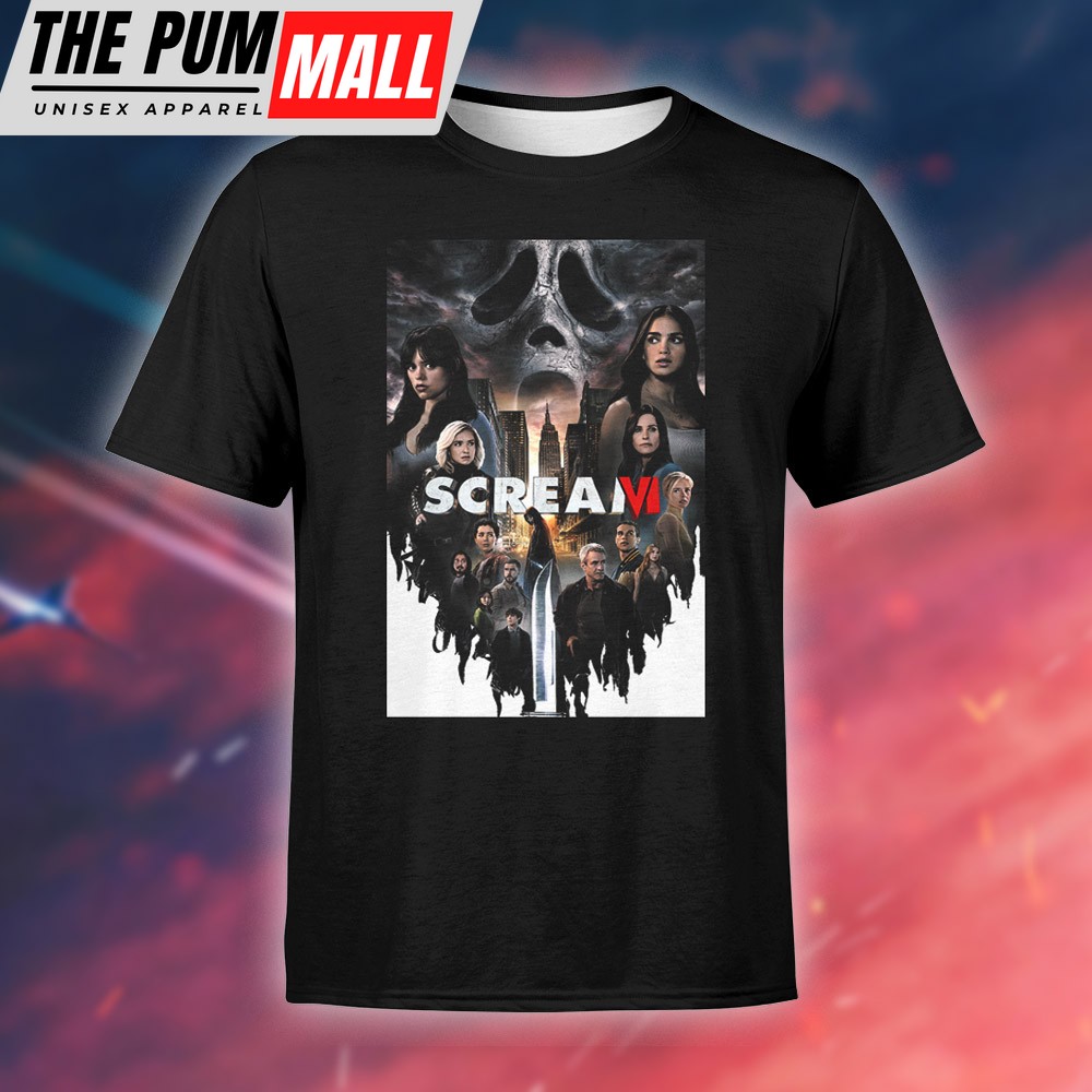 Scream VI Movie Poster Black T-shirt