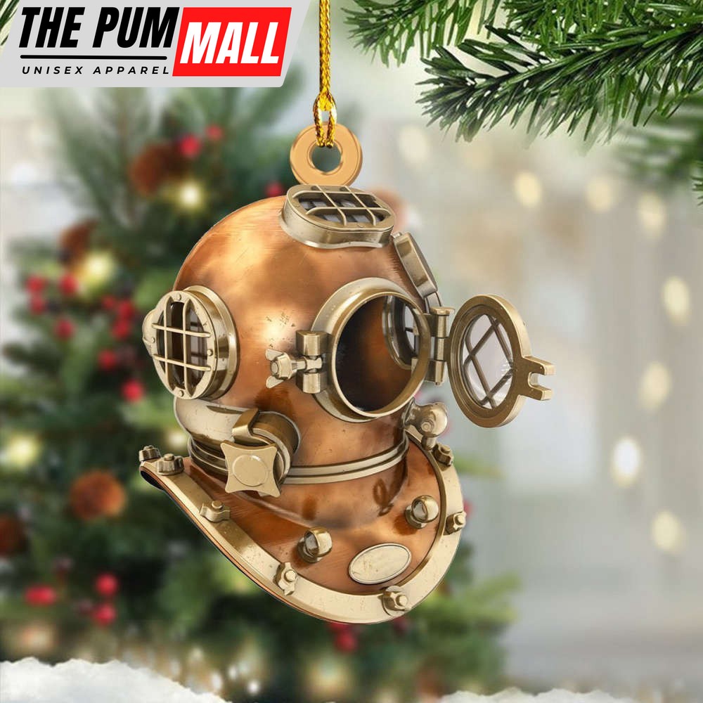 Scuba Diving Helmet Ornament Themed Christmas Ornaments Gifts For Divers Limited Edition
