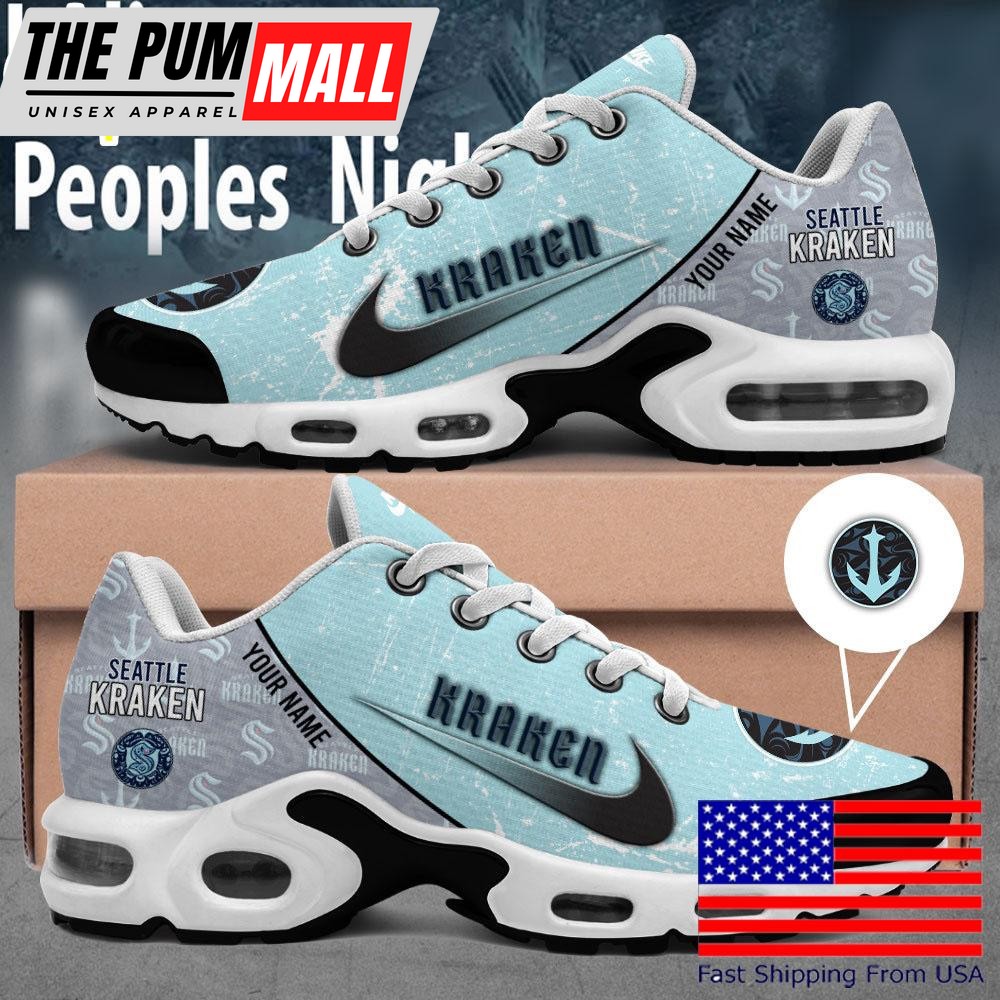 Seattle Kraken Indigenous Peoples Night Custom Name Air Max Plus Shoes
