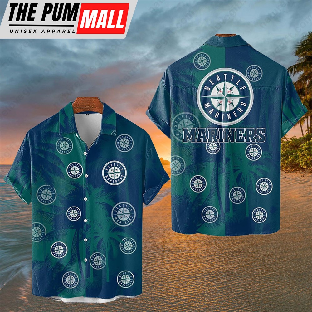 seattle-mariners-tropical-palm-trees-mlb-hawaiian-shirt-j4h8cq27 Seattle Mariners Tropical Palm Trees MLB Hawaiian Shirt