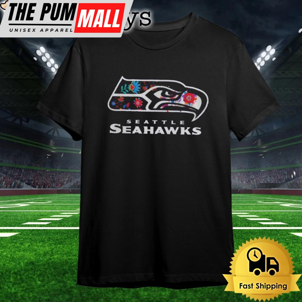 Seattle Seahawks Dia De Los Muertos T Shirt