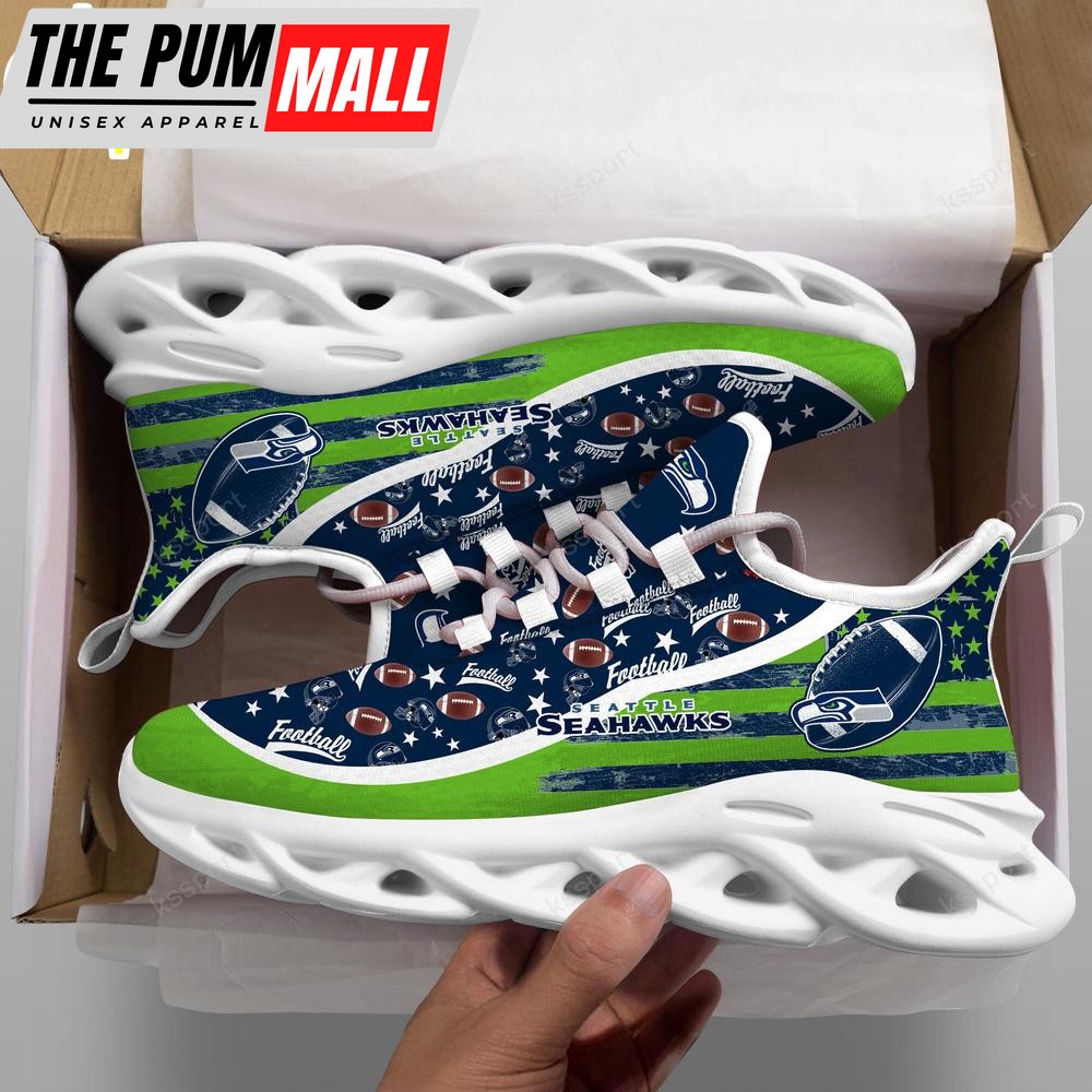Seattle Seahawks NFL Clunky Sport Max Soul Shoes New Design For Fans