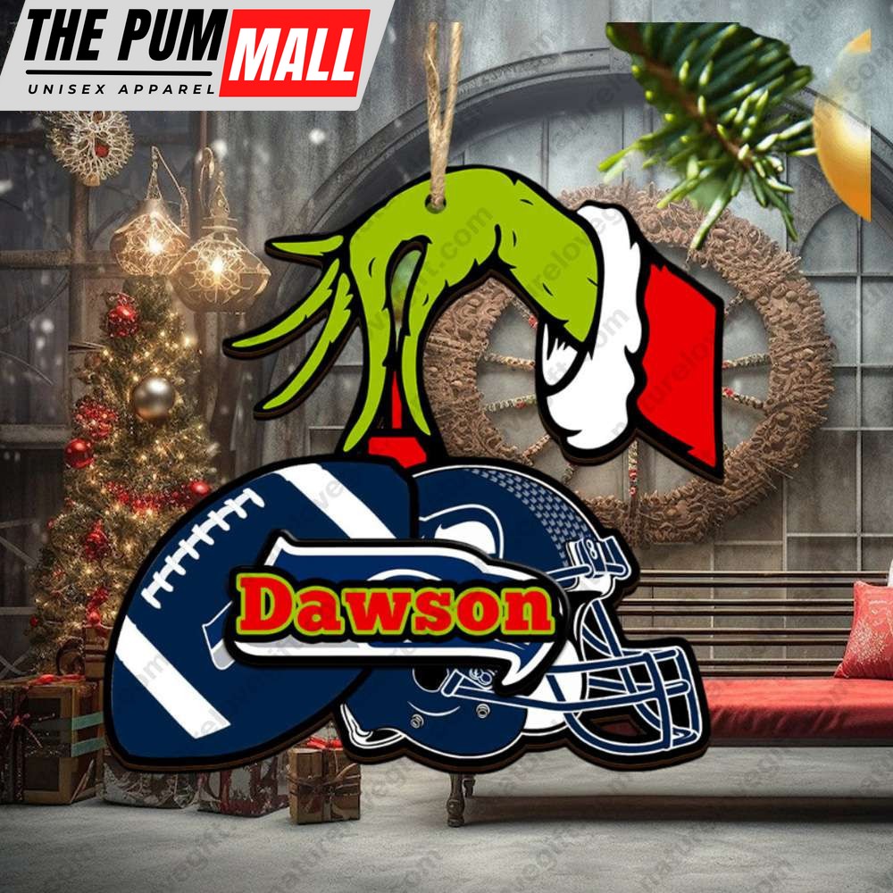 Seattle Seahawks NFL Custom Grinch Christmas Ornament Tree Decorations Limited Edition