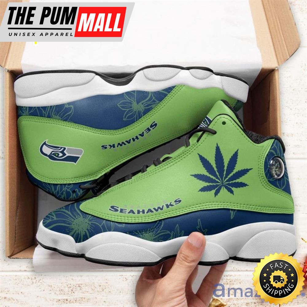 Seattle Seahawks Weed Air Jd 13 Shoes For Fans