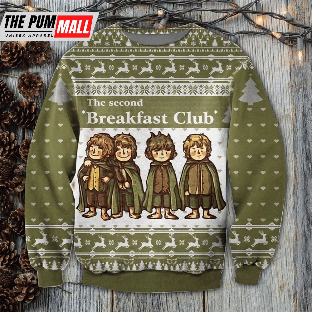 Second Breakfast Ugly Christmas Sweater Knitted Shirt