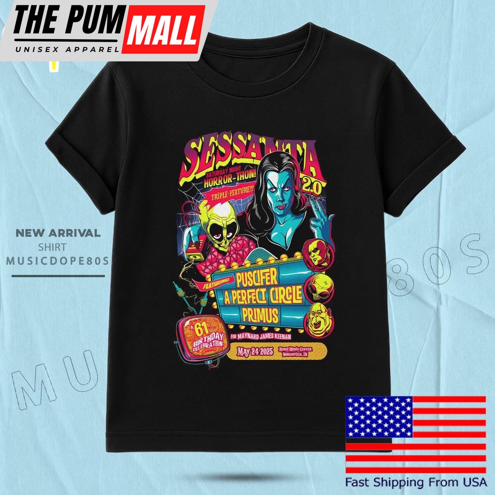 Sessanta At Ruoff Music Center In Noblesville, IN 2025 T Shirt