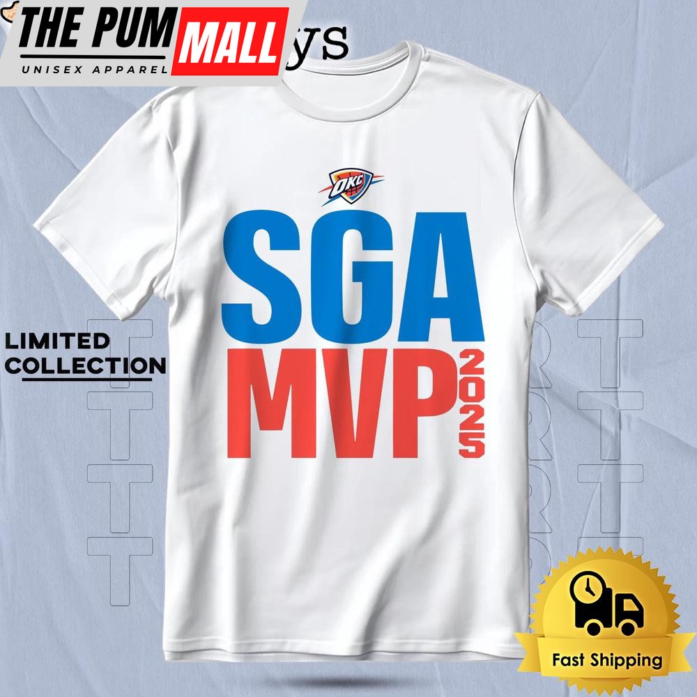 Shai Gilgeous Alexander 2025 Nba Mvp Okc Thunder Bold T Shirt